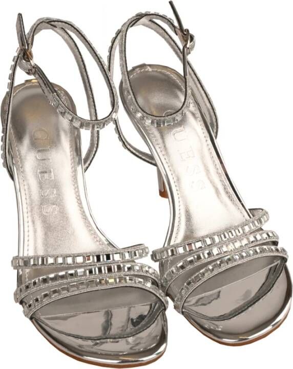 Guess Polyester Sandalen met Strass en Bandjes Gray Dames