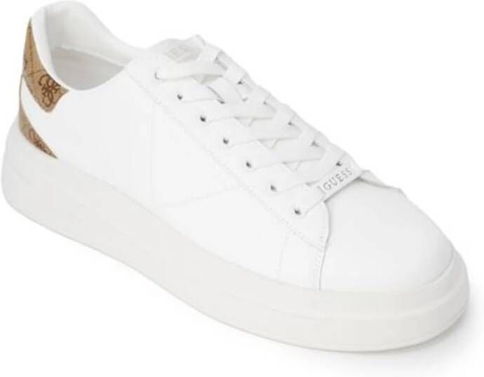 Guess Polyethyleen Sneaker met 4 5 cm Hak White Heren