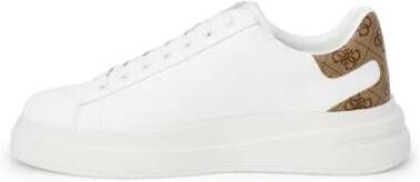 Guess Polyethyleen Sneaker met 4 5 cm Hak White Heren