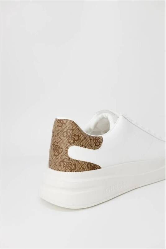 Guess Polyethyleen Sneaker met 4 5 cm Hak White Heren