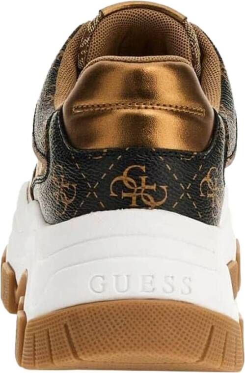 Guess Polyurethaan Sneakers voor Vrouwen Brown Dames