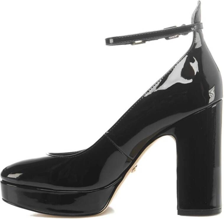 Guess Zwarte Lakleren Pumps 12cm Hakken Zwart Dames