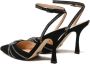 Guess Zwarte Satijnen Sandalen met Puntige Neus en 9 7 cm Hak Black Dames - Thumbnail 6