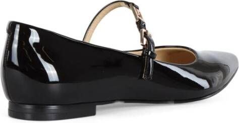 Guess Puntige Neus Patent Ballerina Flats Black Dames