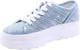 GUESS Queeny2 Dames Sneakers Blauw - Thumbnail 6