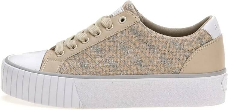 Guess Urbane Logo Sneakers Fl6Ntnfal12 4G Beige Dames