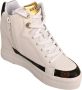 Guess Basketbal Wedge Sneaker met Kleurrijke Logodetails White Dames - Thumbnail 3