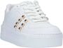 Guess Witte damesschoenen met gouden logo en studs White Dames - Thumbnail 4