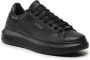 Guess Zwarte Leren Vibo Sneaker voor Dames Black Dames - Thumbnail 2