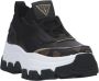 GUESS Braydin Dames Sneakers Laag Black Brown - Thumbnail 5