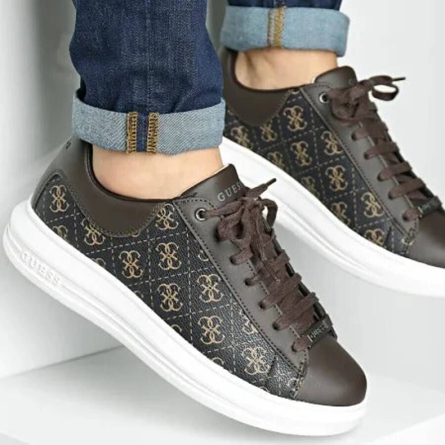 Guess Modieuze herensneakers met versterkte zool Zwart Heren