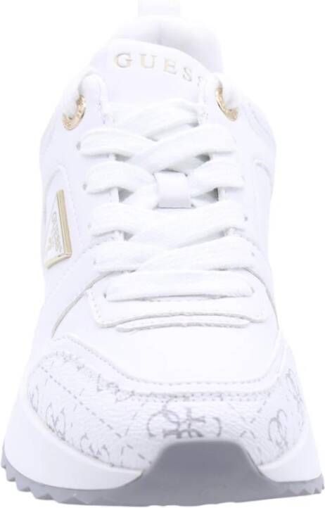 Guess Stijlvolle Keriem Sneaker voor Mannen White Dames