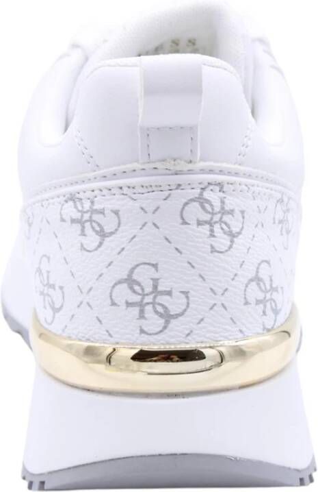 Guess Stijlvolle Keriem Sneaker voor Mannen White Dames