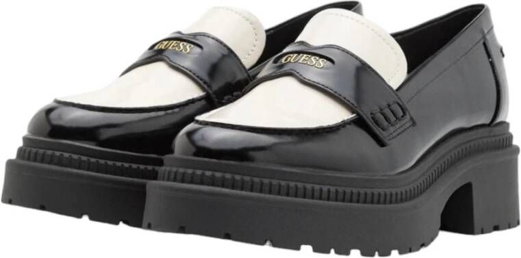 Guess Stijlvolle Loafers voor Mannen Black Dames