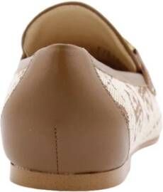 Guess Stijlvolle Mocassin Schoenen Beige Dames