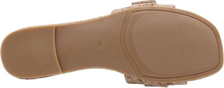 Guess Stijlvolle Muiltje Jolientje Beige Dames