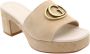 Guess Beige Suède Plateau Blokhak Sandalen Beige Dames - Thumbnail 20