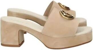 Guess Suede Heeled Pumps Collectie Brown Dames