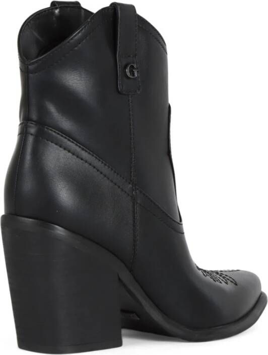 Guess Westers-stijl Vegan Leren Laars Black Dames