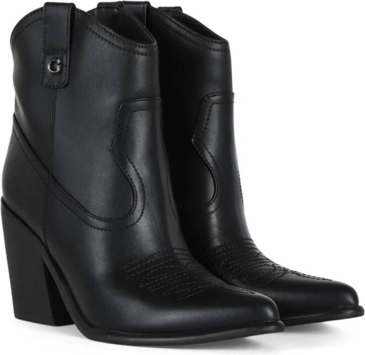 Guess Westers-stijl Vegan Leren Laars Black Dames