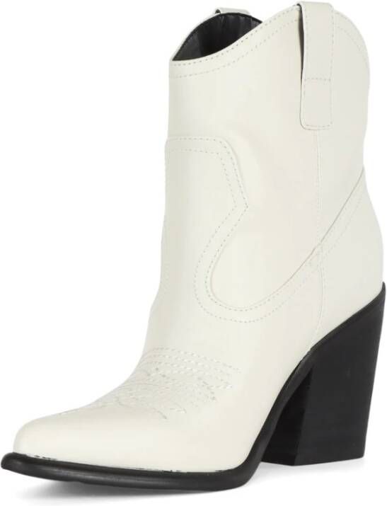 Guess Westers Vegan Leren Laars White Dames