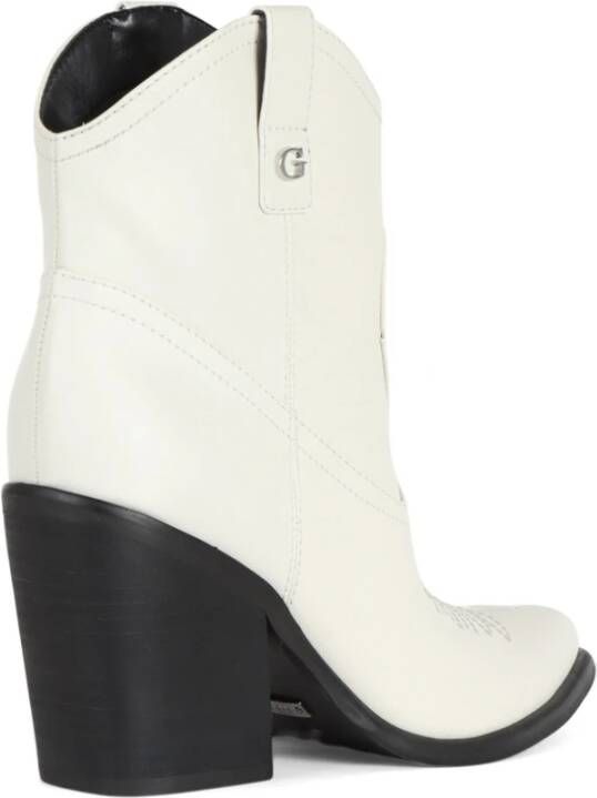 Guess Westers Vegan Leren Laars White Dames