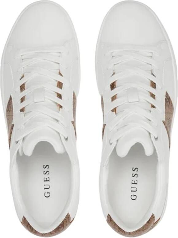 Guess Witte Casual Sneakers met Rubberen Zool White Heren