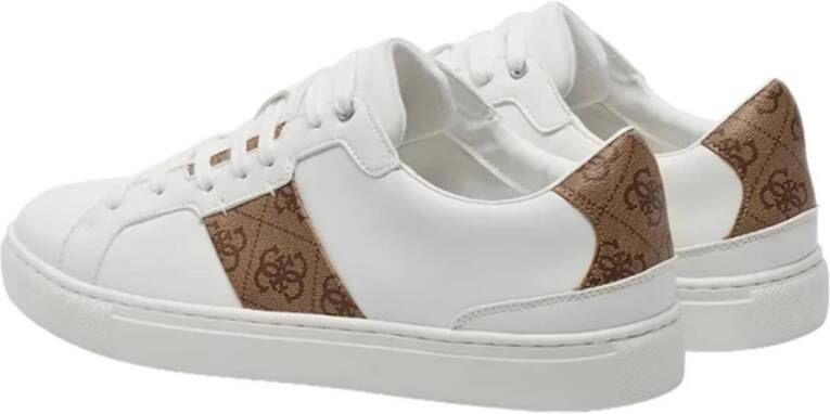 Guess Witte Casual Sneakers met Rubberen Zool White Heren