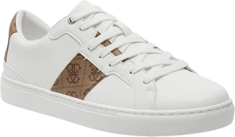 Guess Witte Casual Sneakers met Rubberen Zool White Heren