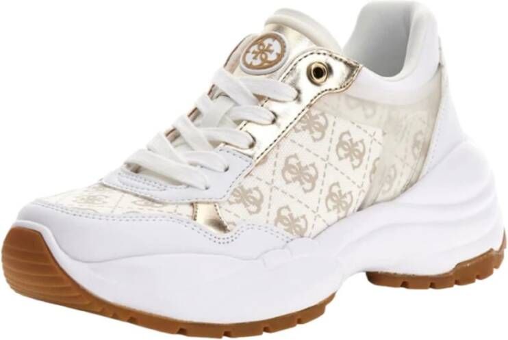 Guess Witte Casual Synthetische Sneakers White Dames