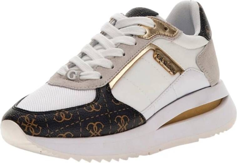 Guess Witte Casual Synthetische Sneakers White Dames