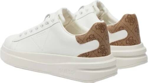 Guess Witte lage nylon sneakers White Dames