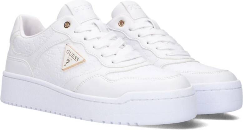 Guess Witte lage sneakers Miram White Dames