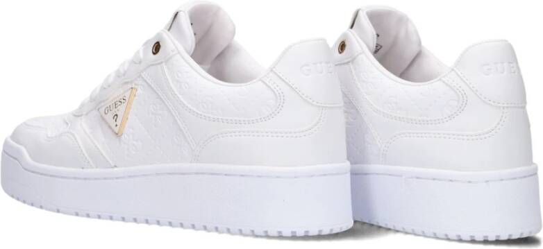 Guess Witte lage sneakers Miram White Dames