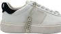 Guess Witte leren herensneakers White Heren - Thumbnail 4