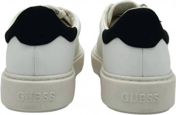 Guess Witte leren herensneakers White Heren