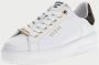 Guess Witte Leren Sneakers met Gouden Logo White Dames - Thumbnail 8