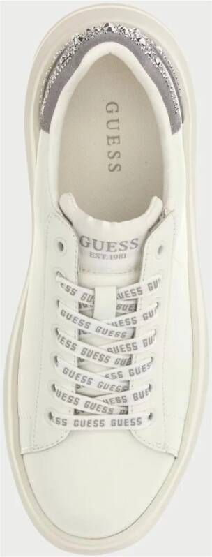 Guess Witte Leren Sneakers met Studs White Dames