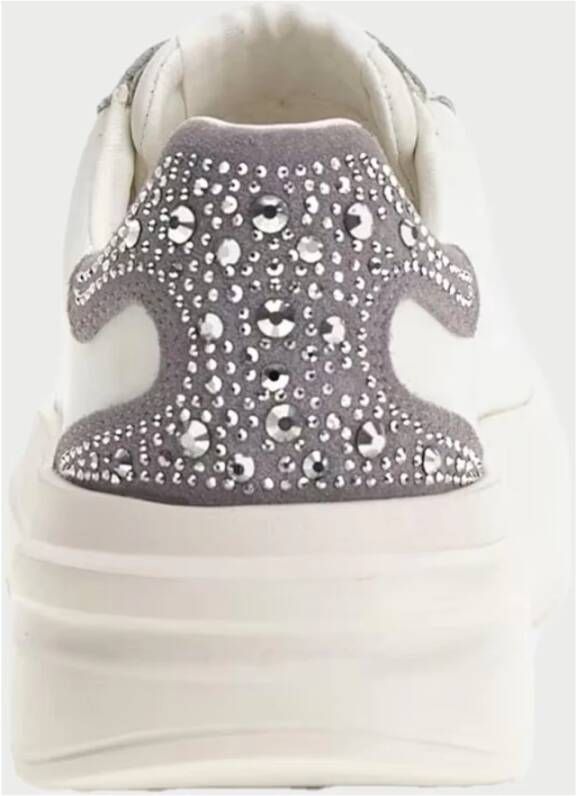 Guess Witte Leren Sneakers met Studs White Dames