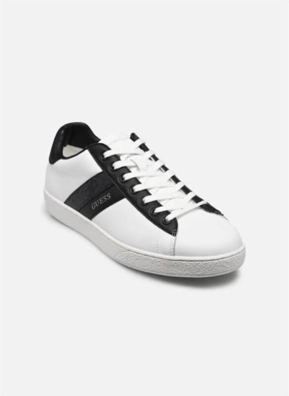 Guess Witte Leren Sneakers Nola II White Heren