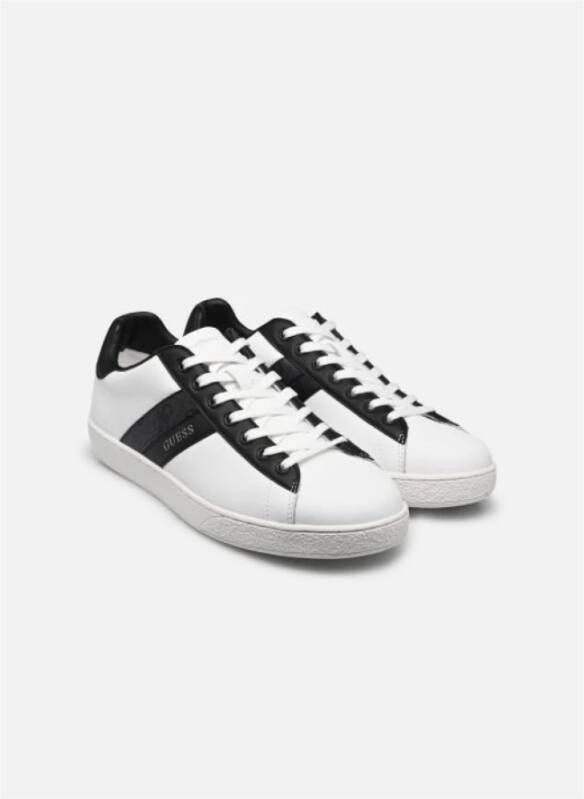 Guess Witte Leren Sneakers Nola II White Heren