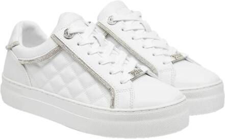 Guess Witte Sneakers met Allover Print White Dames