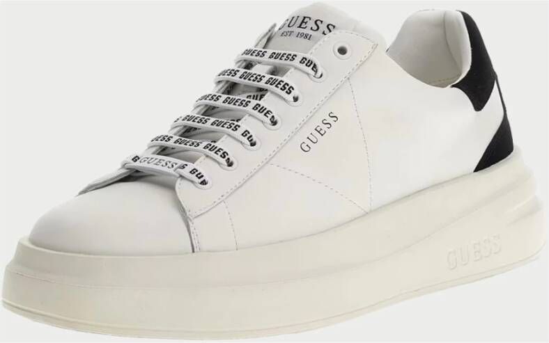 Guess Witte Sneakers met Logo Details White Heren