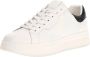 Guess Witte sportieve leren sneakers White Heren - Thumbnail 4