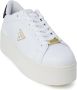 Guess Witte sportieve sneakers met rubberen zool White Dames - Thumbnail 3