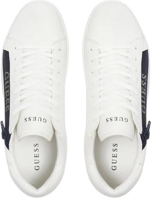 Guess Witte sportieve synthetische sneakers White Heren