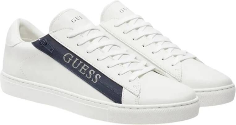 Guess Witte sportieve synthetische sneakers White Heren