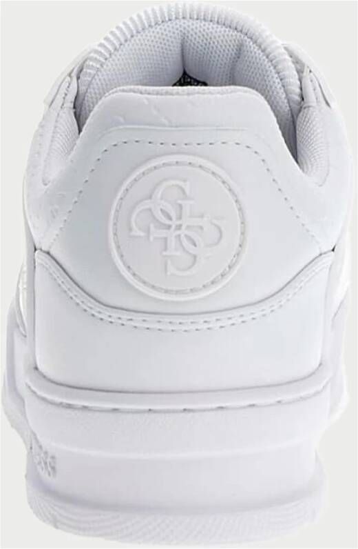 Guess Witte Veterschoenen met Rubberen Zool White Dames