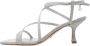 Guess Zilveren Glitter Vierkante Neus Sandalen Gray Dames - Thumbnail 15