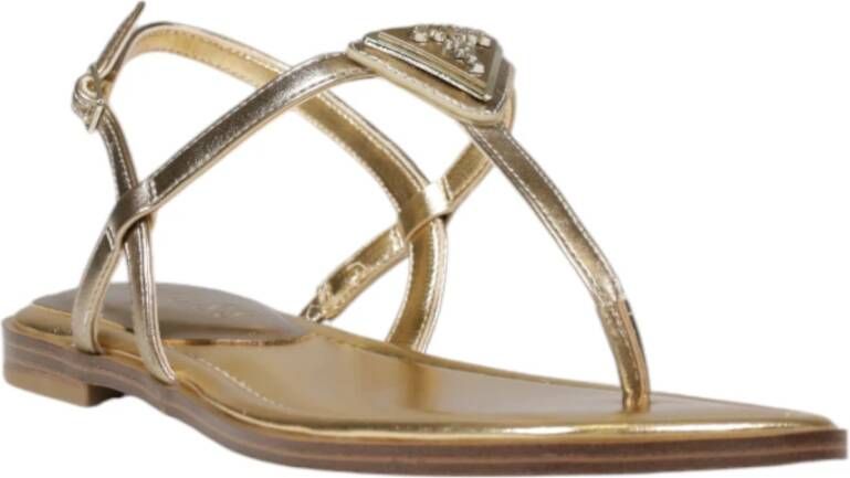 Guess Zomer Dames Sandalen in Polyurethaan Yellow Dames